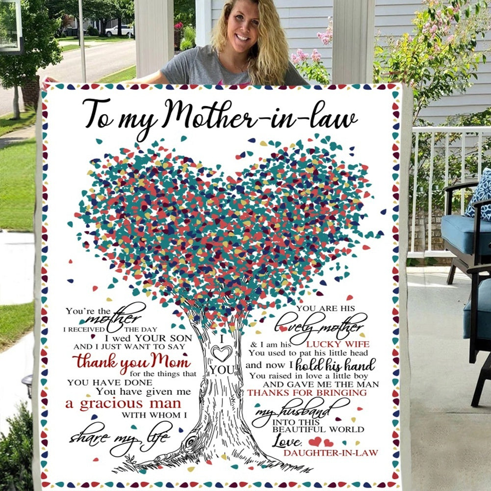 Mother's Day Blanket, Mother's Day Custom Gift From Son Daughter